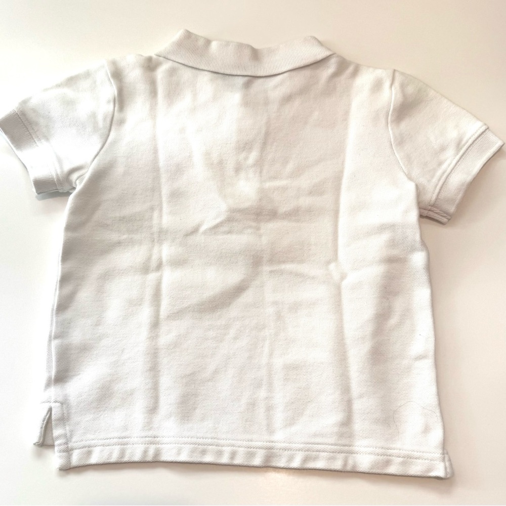 Janie and Jack 2T White Polo with Red Lobster Design - Picture 2 of 4